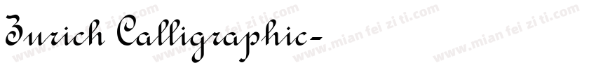 Zurich Calligraphic字体转换